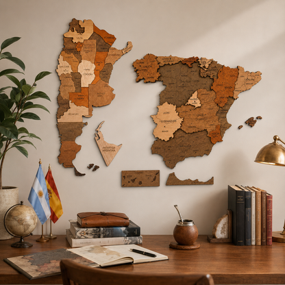 Pack Emigramos — Mapa Argentina + Mapa España