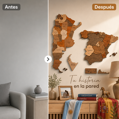 Pack Emigramos — Mapa Argentina + Mapa España