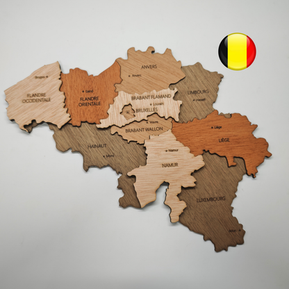 Mapa Bélgica