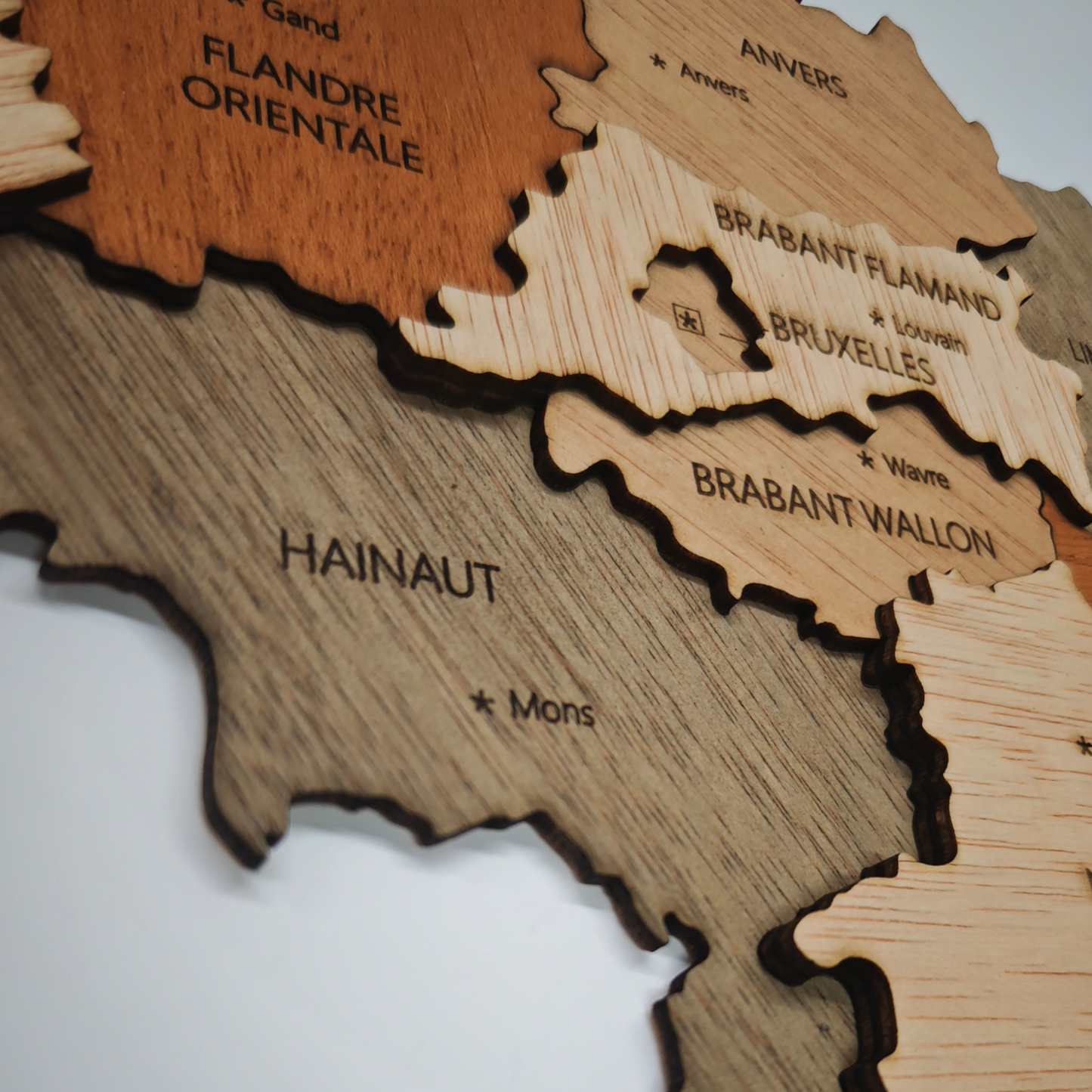 Mapa Bélgica