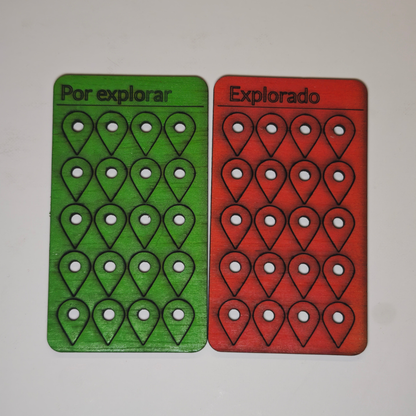 Pushpins with Country Flags