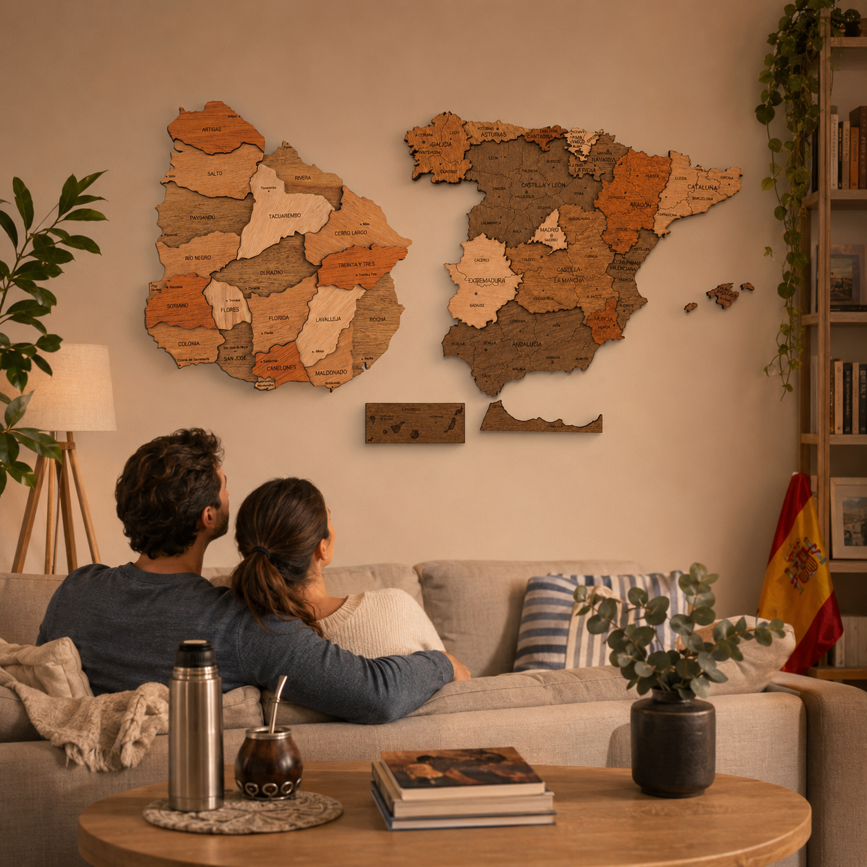 Pack Emigramos — Mapa Uruguay + Mapa España