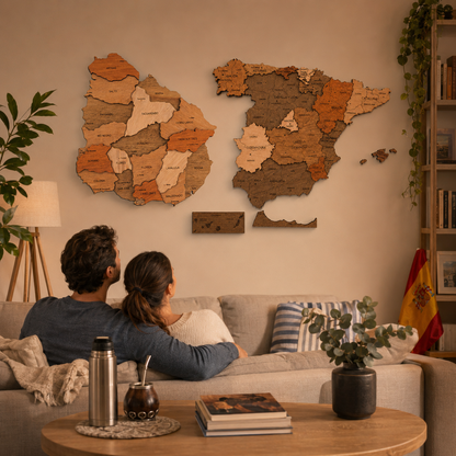 Pack Emigramos — Mapa Uruguay + Mapa España